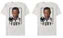 Fifth Sun Marvel Men's Captain Marvel Nick Fury Id Portrait, Short Sleeve T-shirt